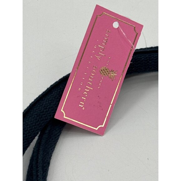 Simply Southern Sequin Beach Tote Bag With Navy Handles - Picture 3 of 7